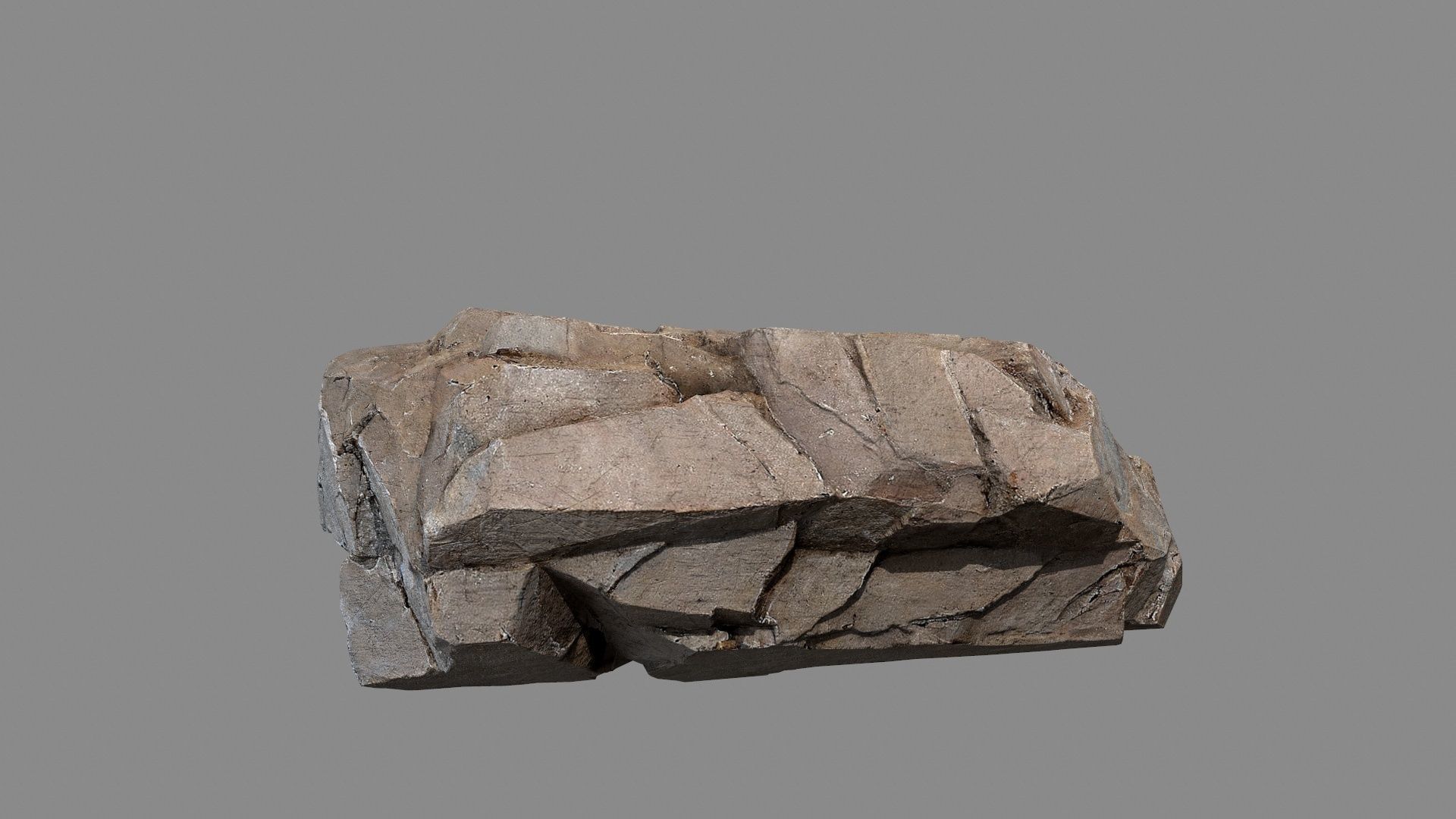 Egyptian desert rocks Low-poly 3D model_17
