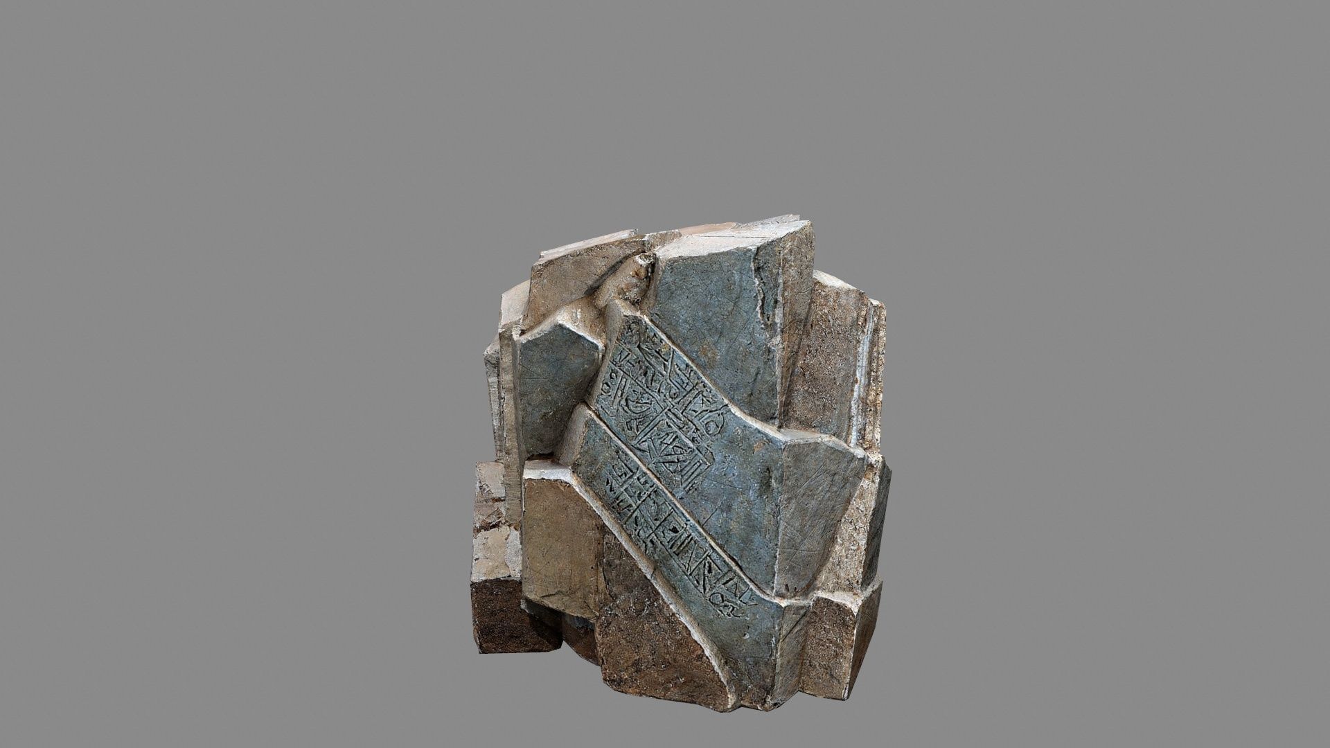 Egyptian desert rocks Low-poly 3D model_14