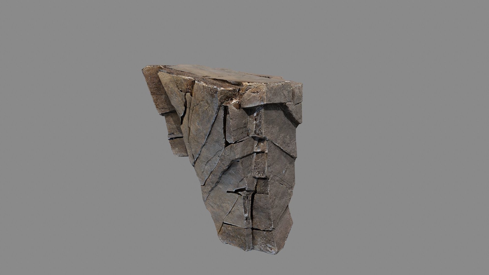 Egyptian desert rocks Low-poly 3D model_23