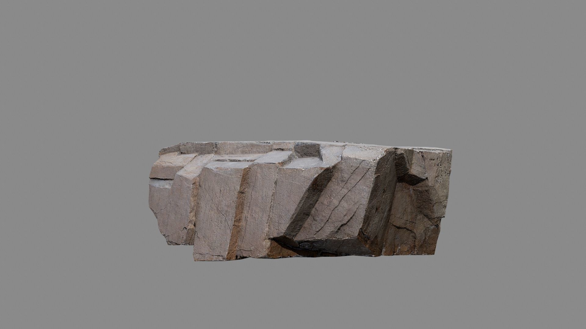 Egyptian desert rocks Low-poly 3D model_24