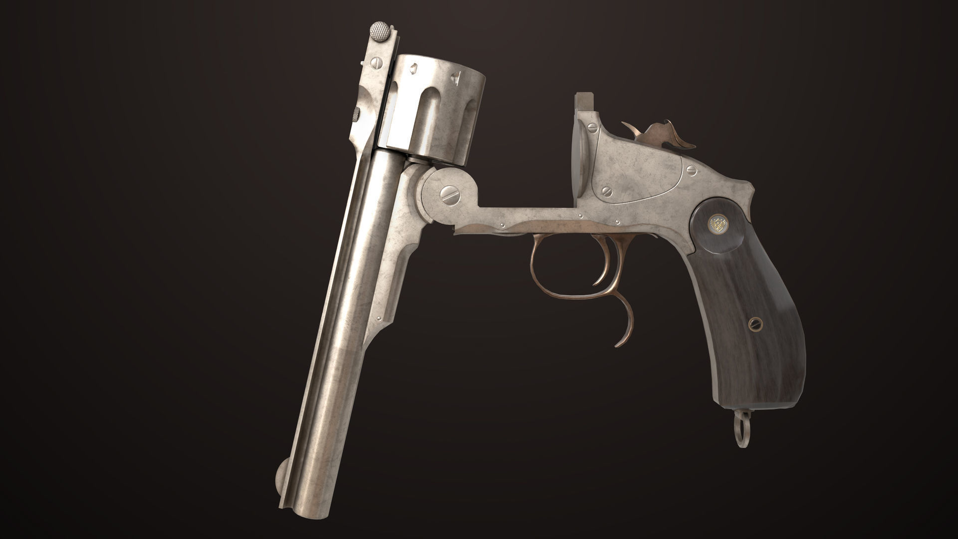 7 Silver Revolvers Collection All PBR Unity UE Textures _11