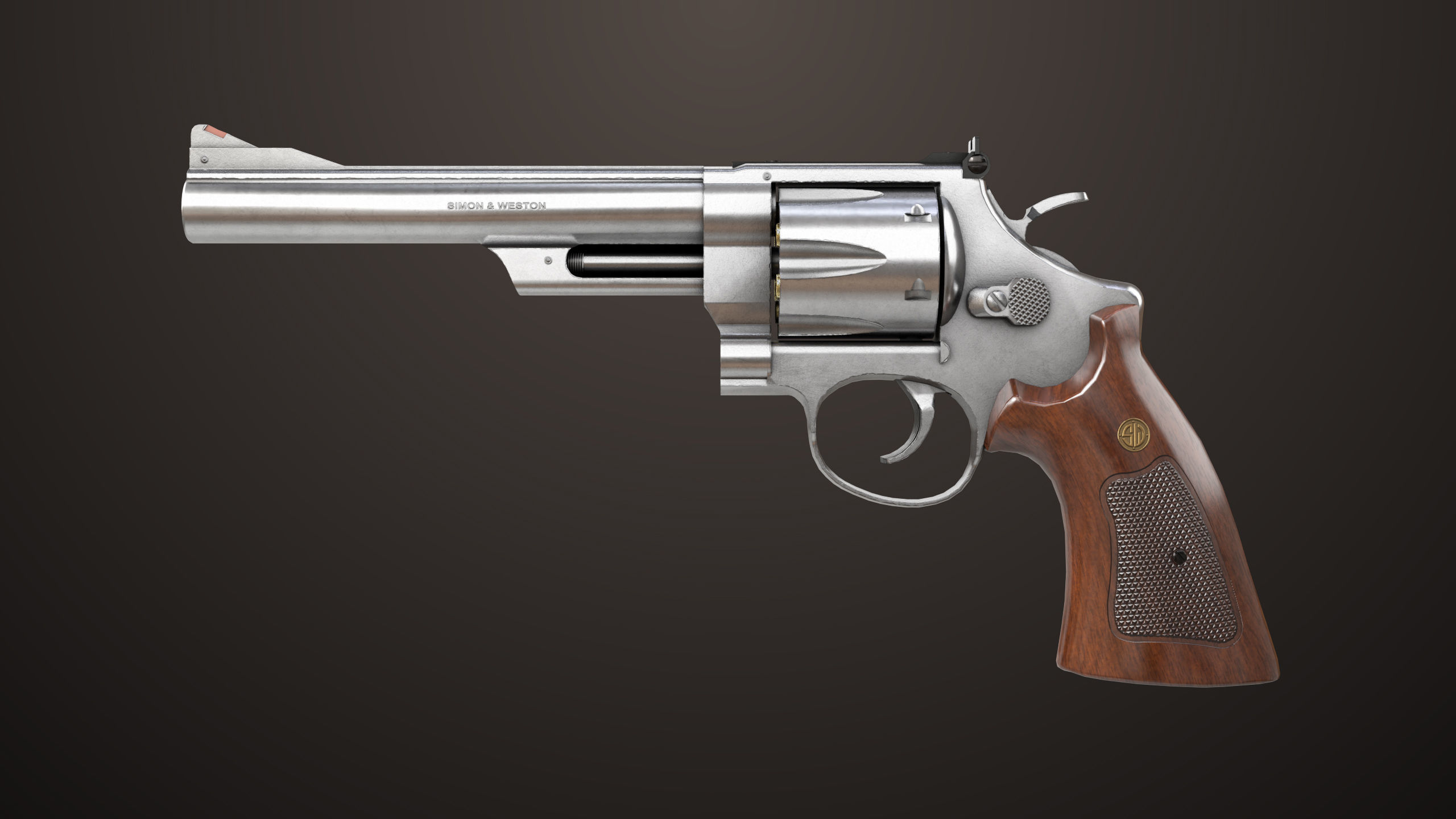 7 Silver Revolvers Collection All PBR Unity UE Textures _2