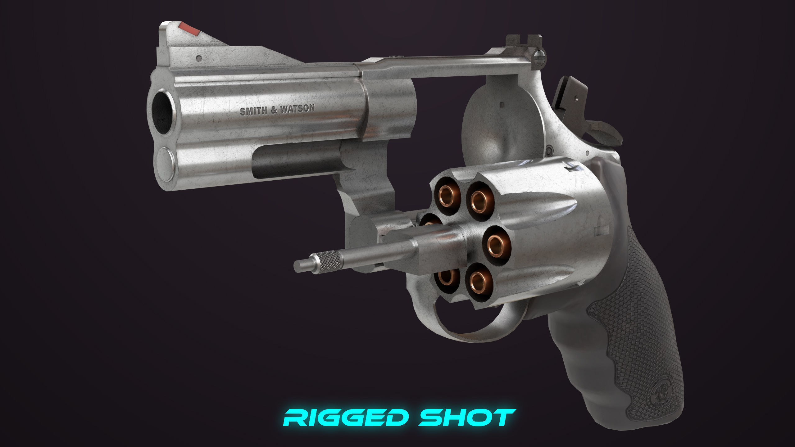 7 Silver Revolvers Collection All PBR Unity UE Textures _22