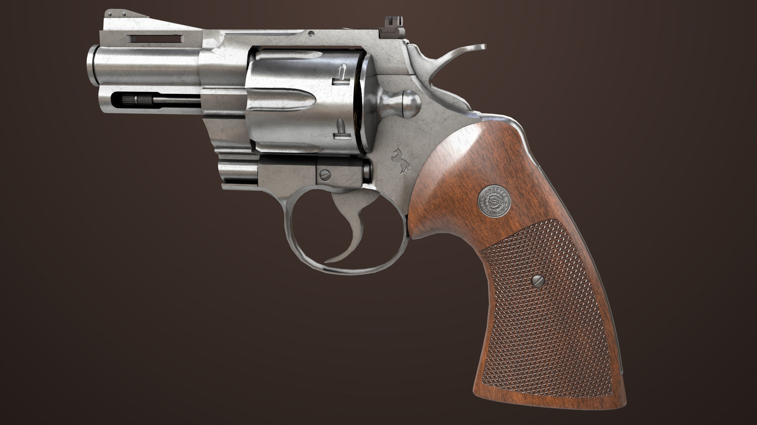 7 Silver Revolvers Collection All PBR Unity UE Textures _29