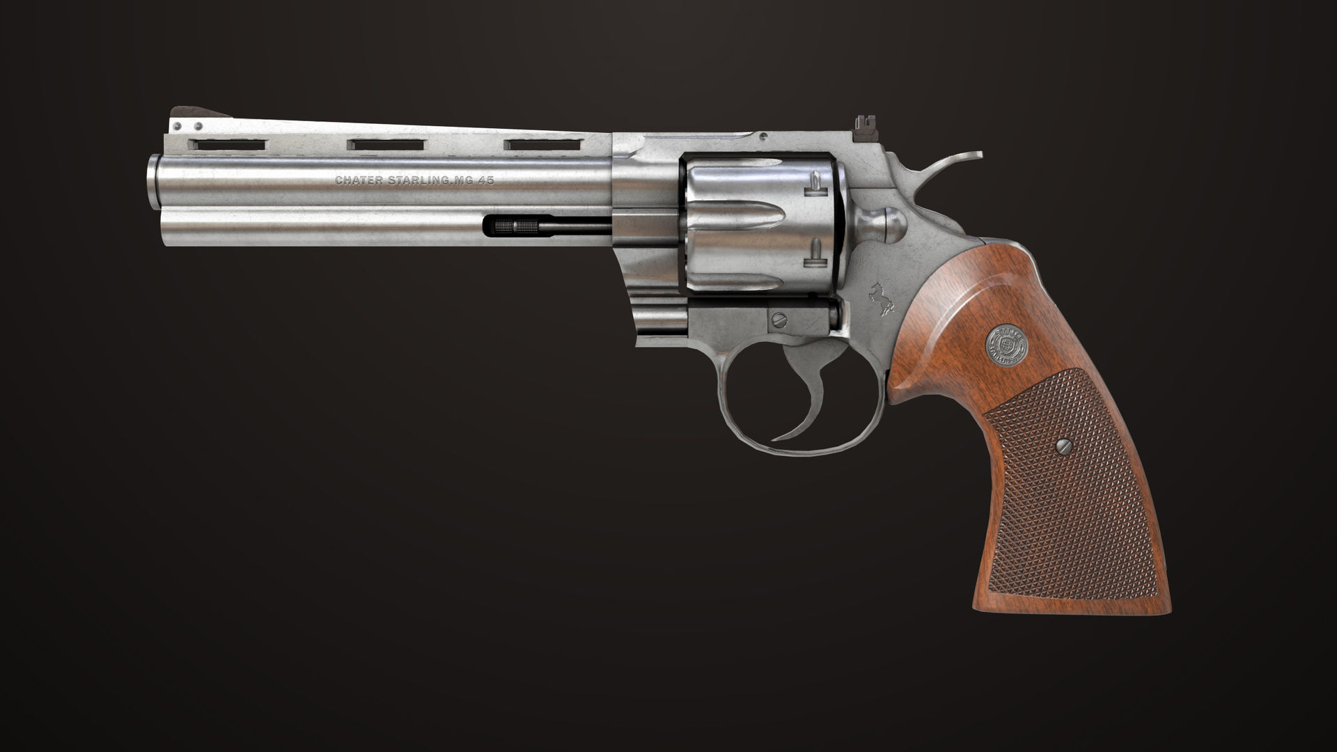 7 Silver Revolvers Collection All PBR Unity UE Textures _15