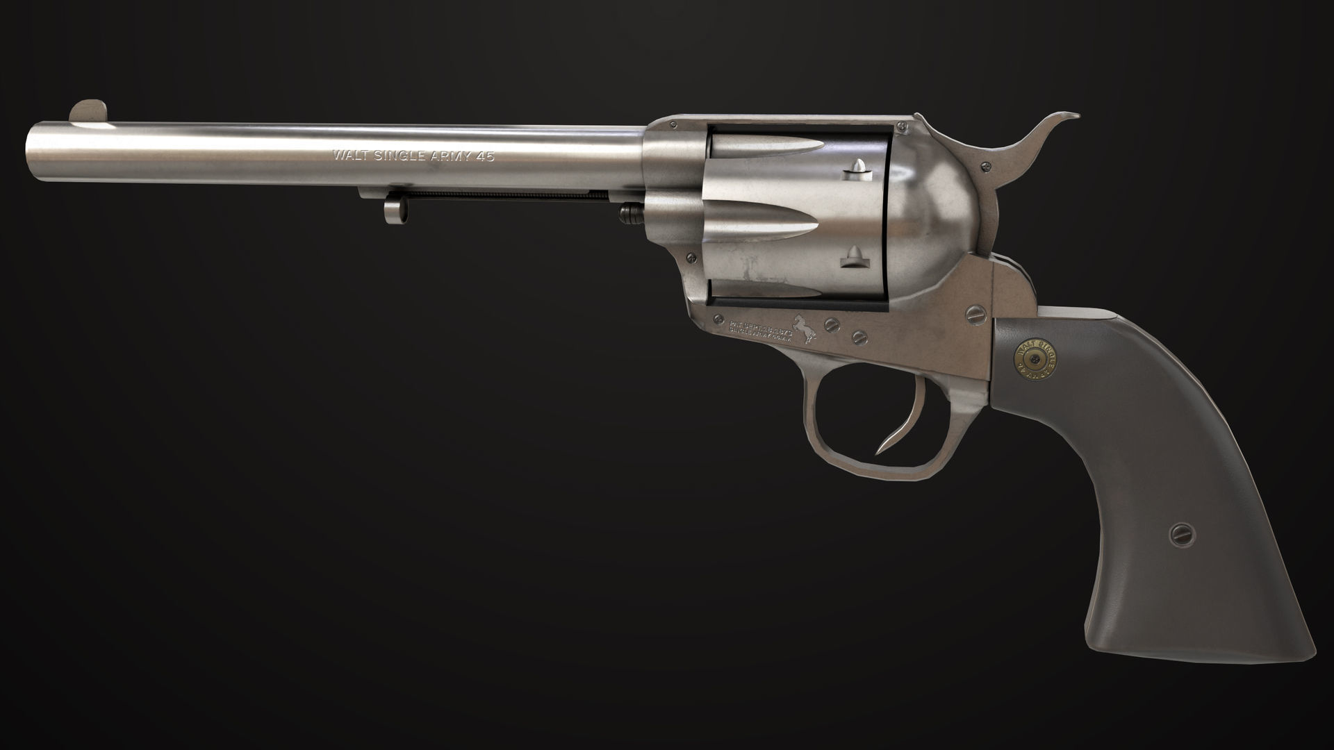 7 Silver Revolvers Collection All PBR Unity UE Textures _6