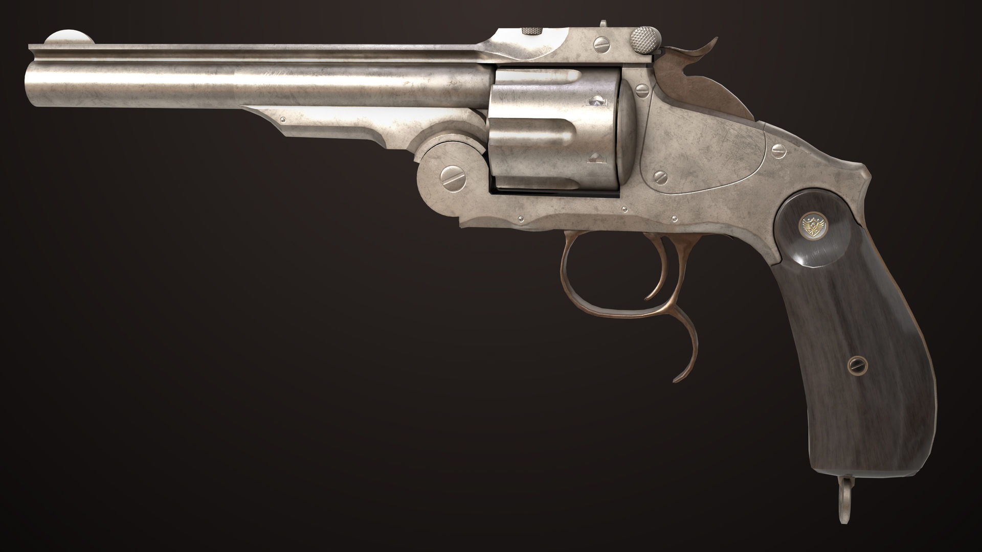 7 Silver Revolvers Collection All PBR Unity UE Textures _10