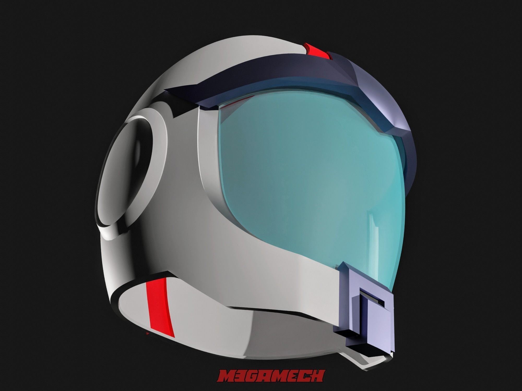 Gundam Pilot RX78 1979 Amuro Ray Helmet Wearable Printable 3D print model_2