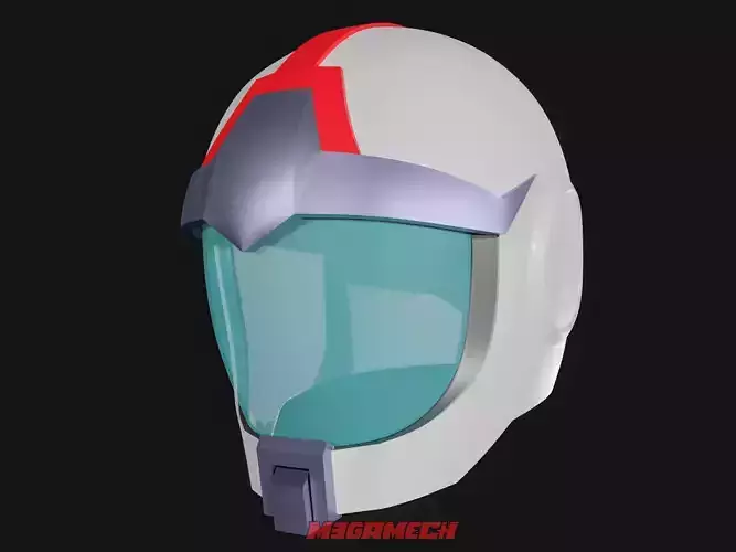 Gundam Pilot RX78 1979 Amuro Ray Helmet Wearable Printable 3D print model
