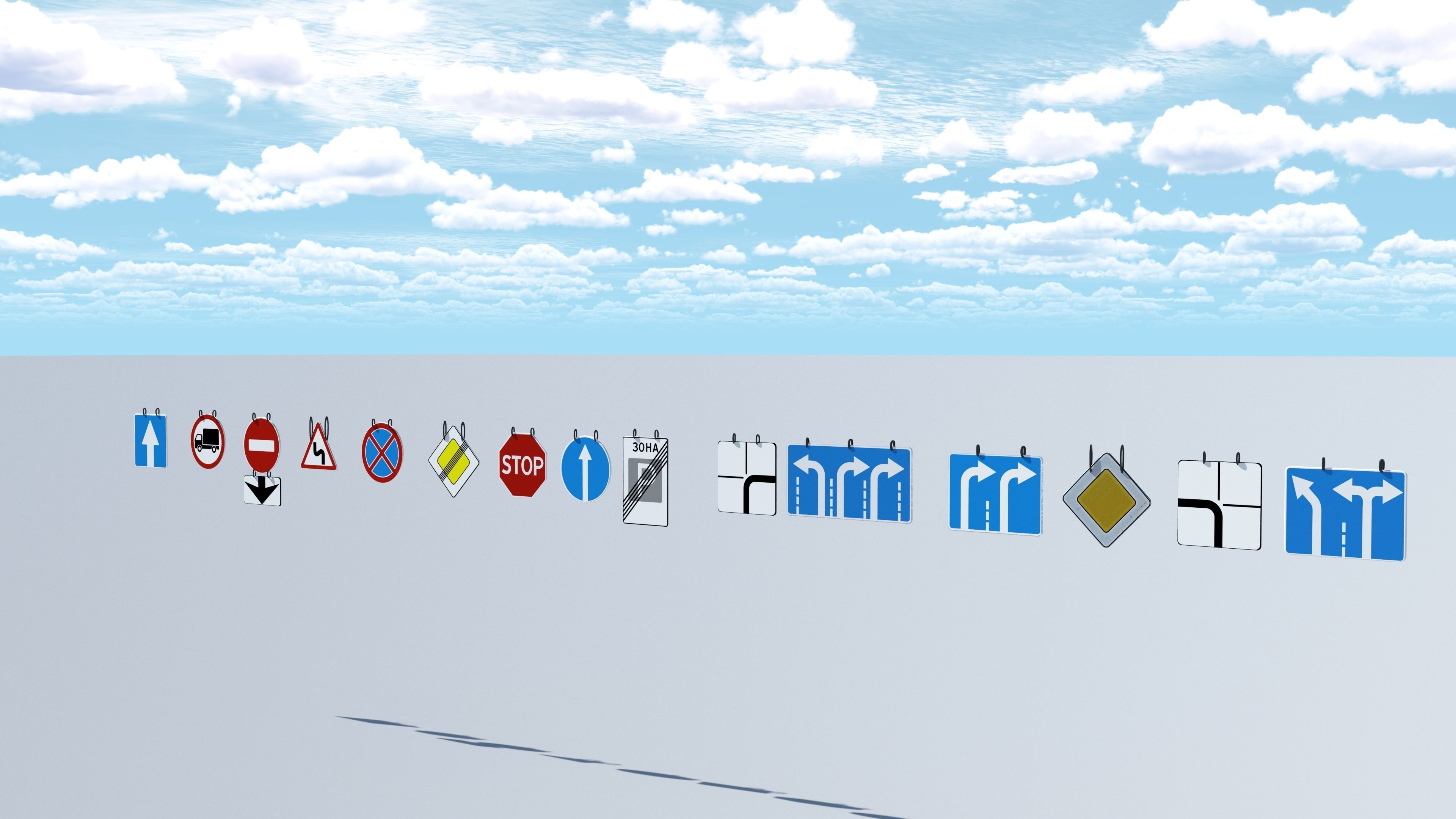 Props street Kyiv Ukraine Free low-poly 3D model_12