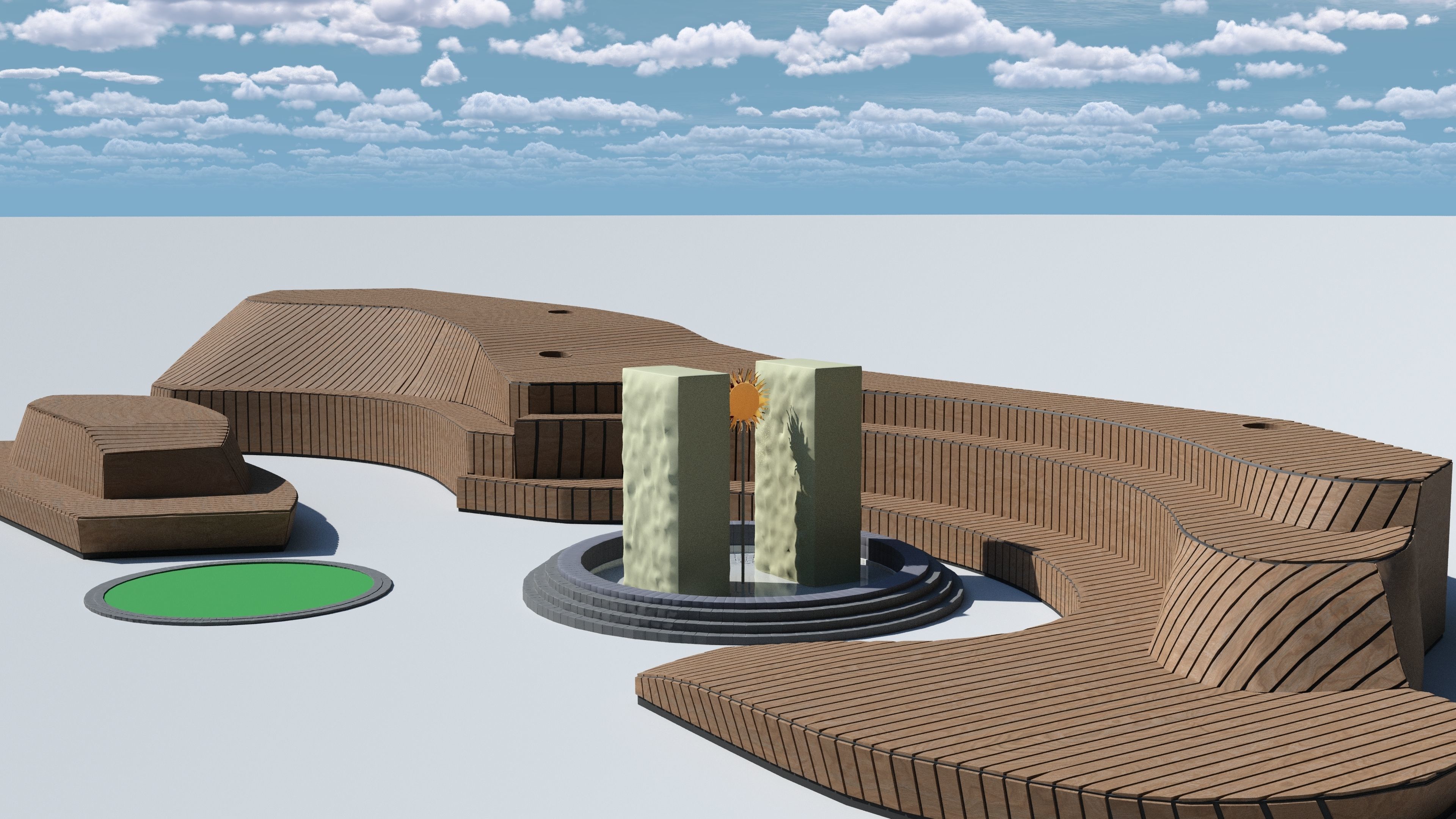 Props street Kyiv Ukraine Free low-poly 3D model_4