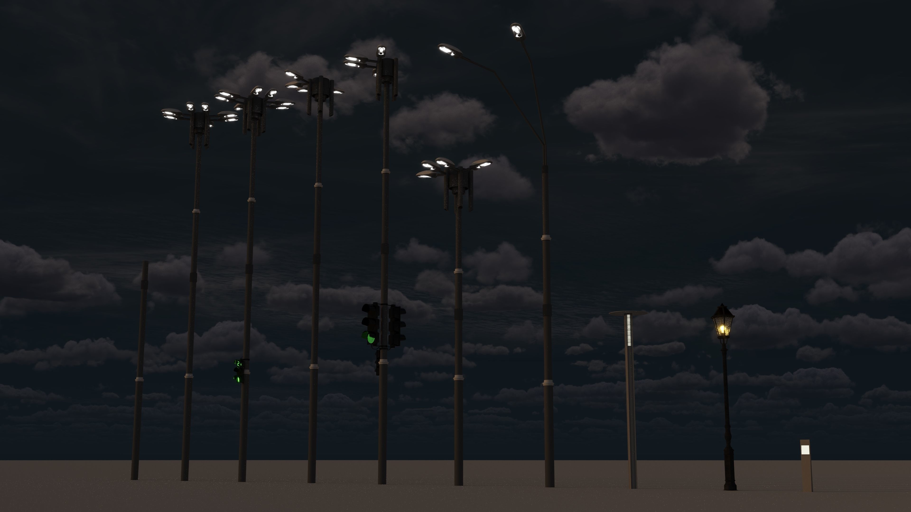 Props street Kyiv Ukraine Free low-poly 3D model_9