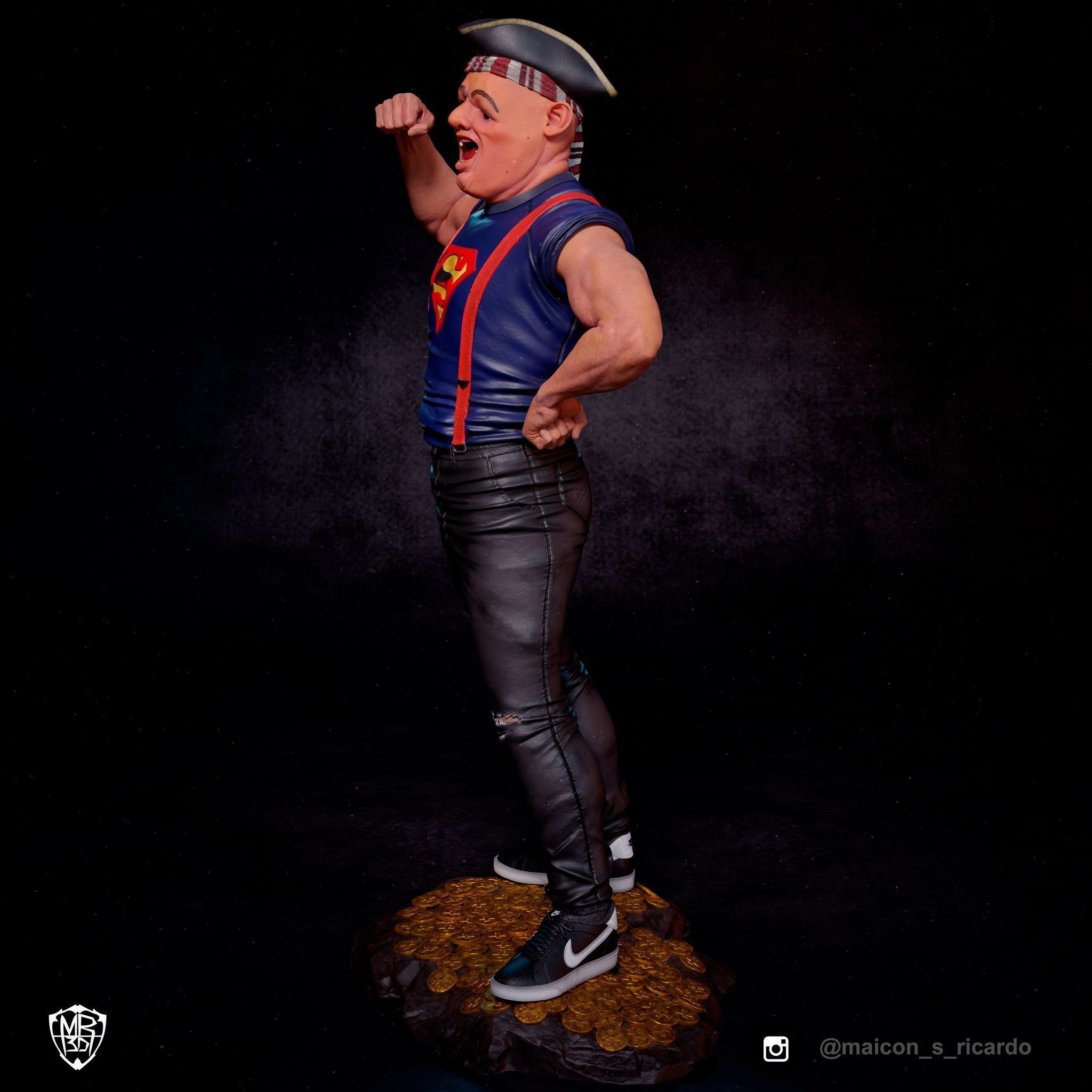 Sloth solo and Sloth and Chunk 3D print model_6