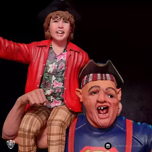 Sloth solo and Sloth and Chunk 3D print model
