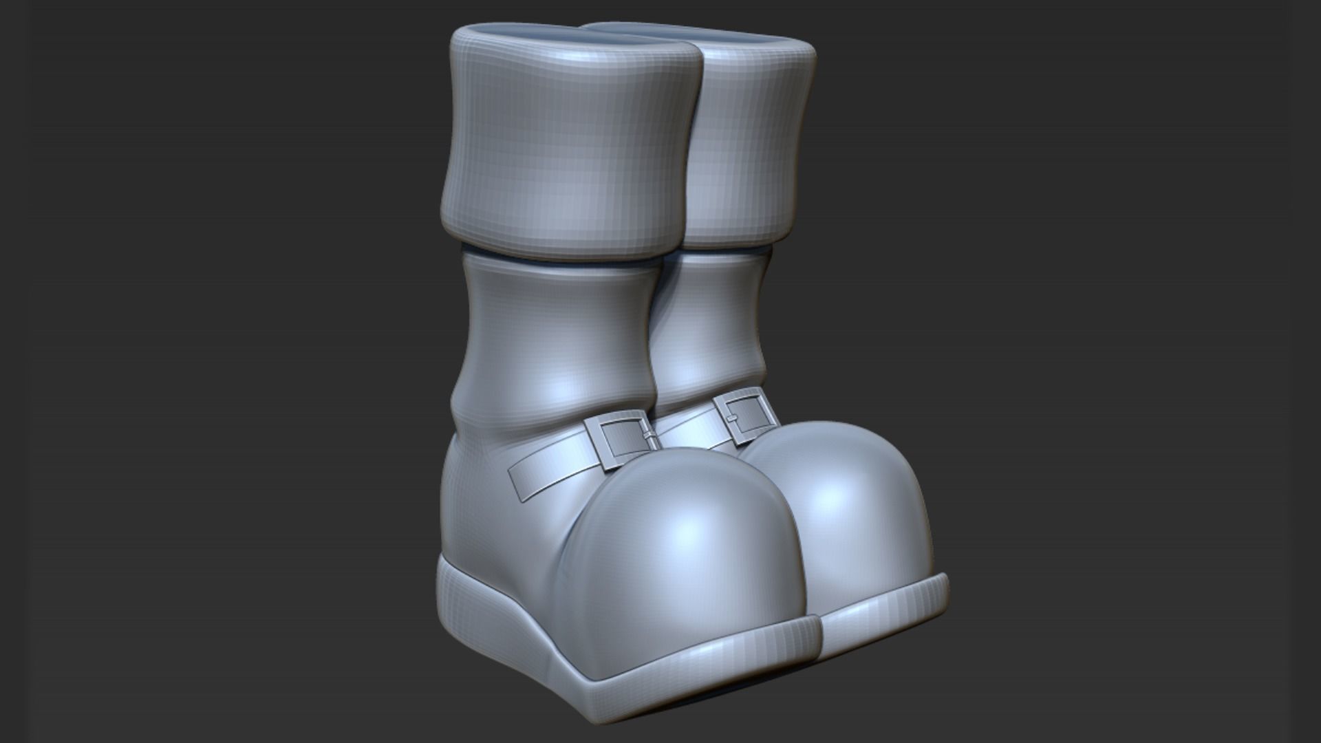 Santa Boots 3D print model_1