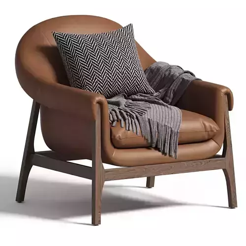 INDIO WOOD ACCENT CHAIR IN HAZE