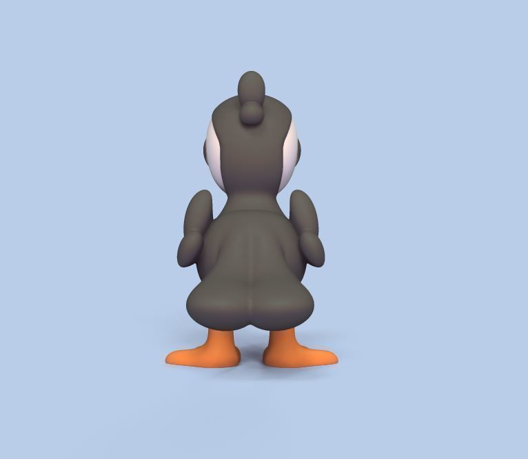 Puffin Big Eyes 3D print model_4