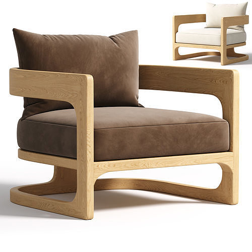 Cassale Lounge Chair 3D model