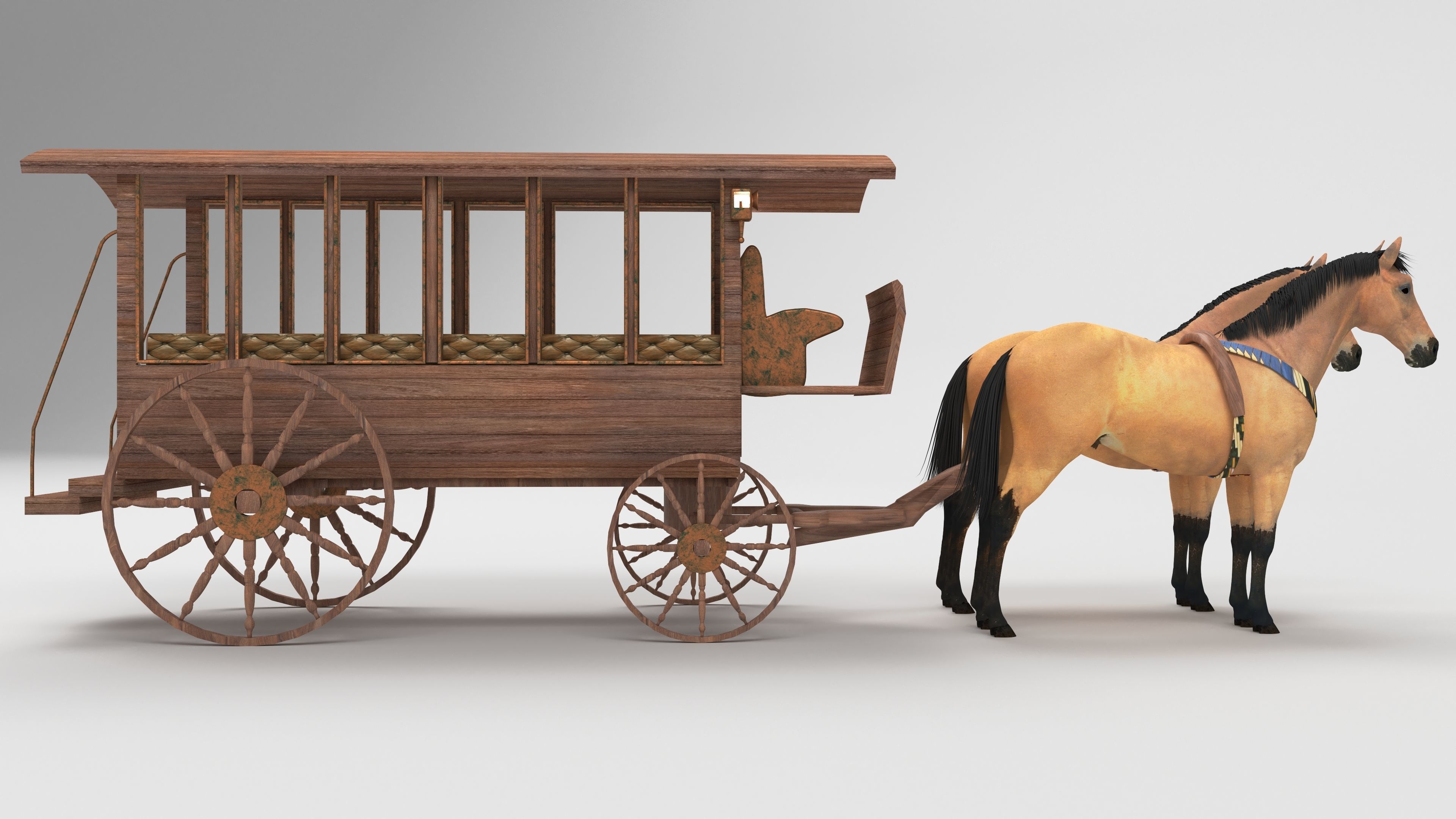 Horsebus 4K 3D model_5