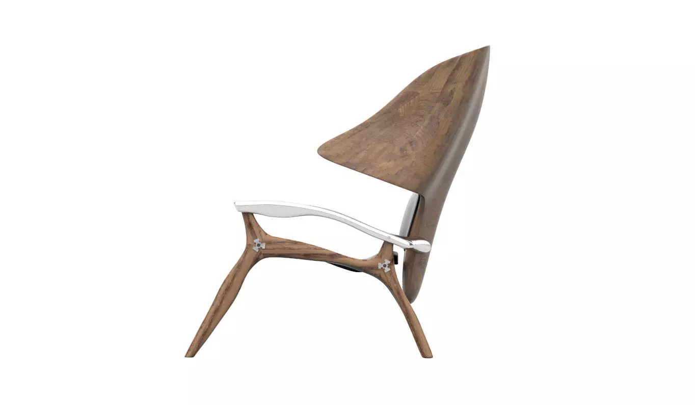 Lounger Chair Free low-poly 3D model