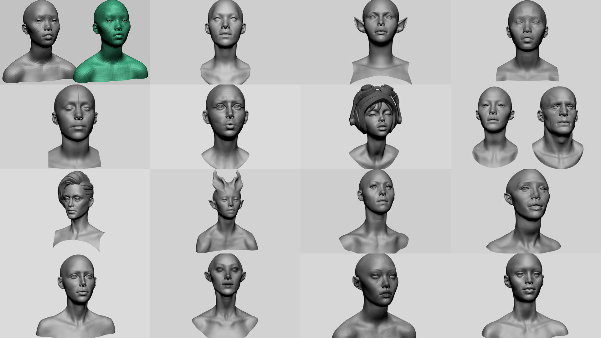 Female Head Collection v4  _1