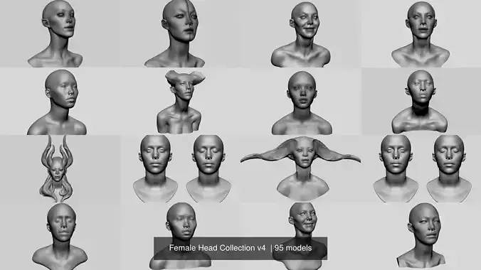 Female Head Collection v4  