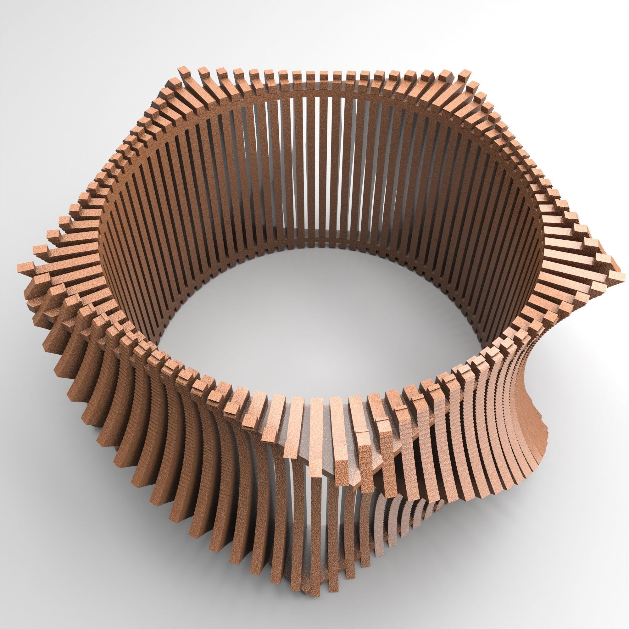 table parametric 2 Low-poly 3D model_2