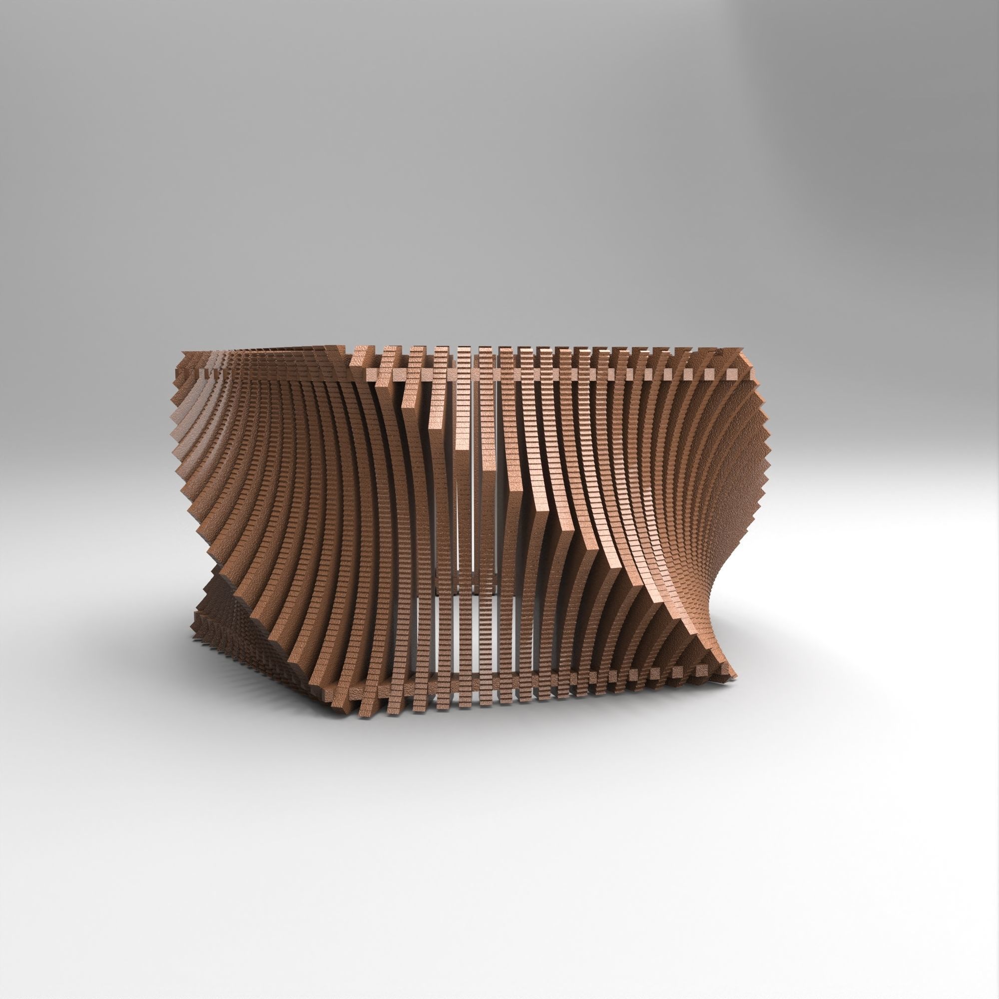 table parametric 2 Low-poly 3D model_1