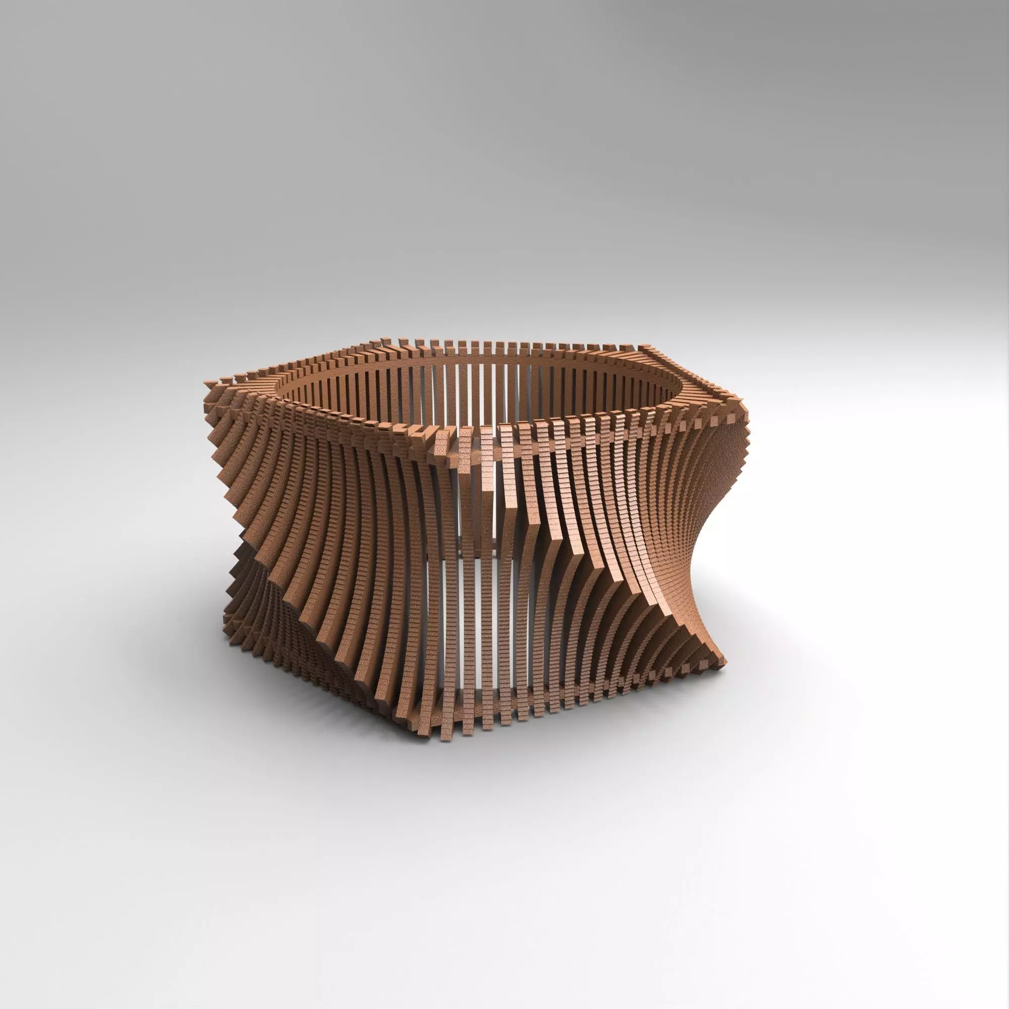 table parametric 2 Low-poly 3D model_0