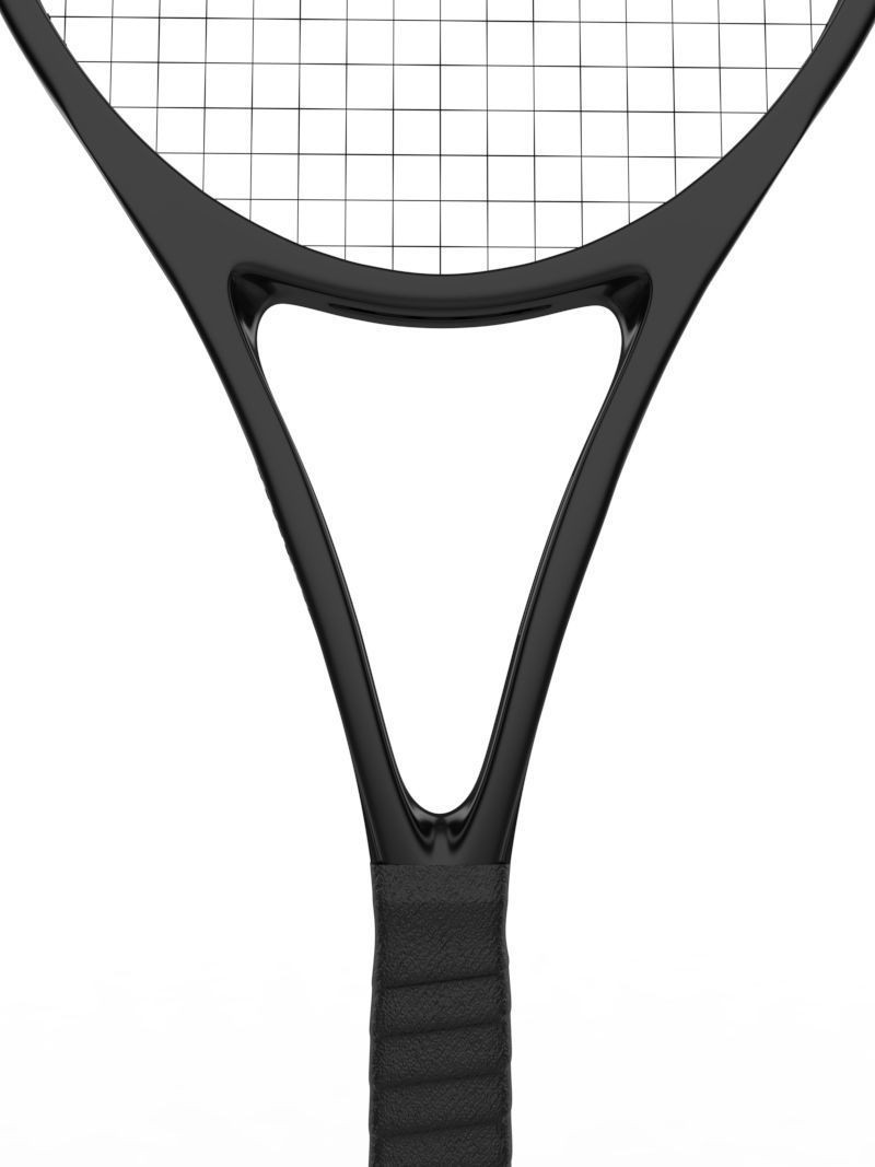 Badminton Racket and Shuttlecock 3D model Low-poly 3D model_7