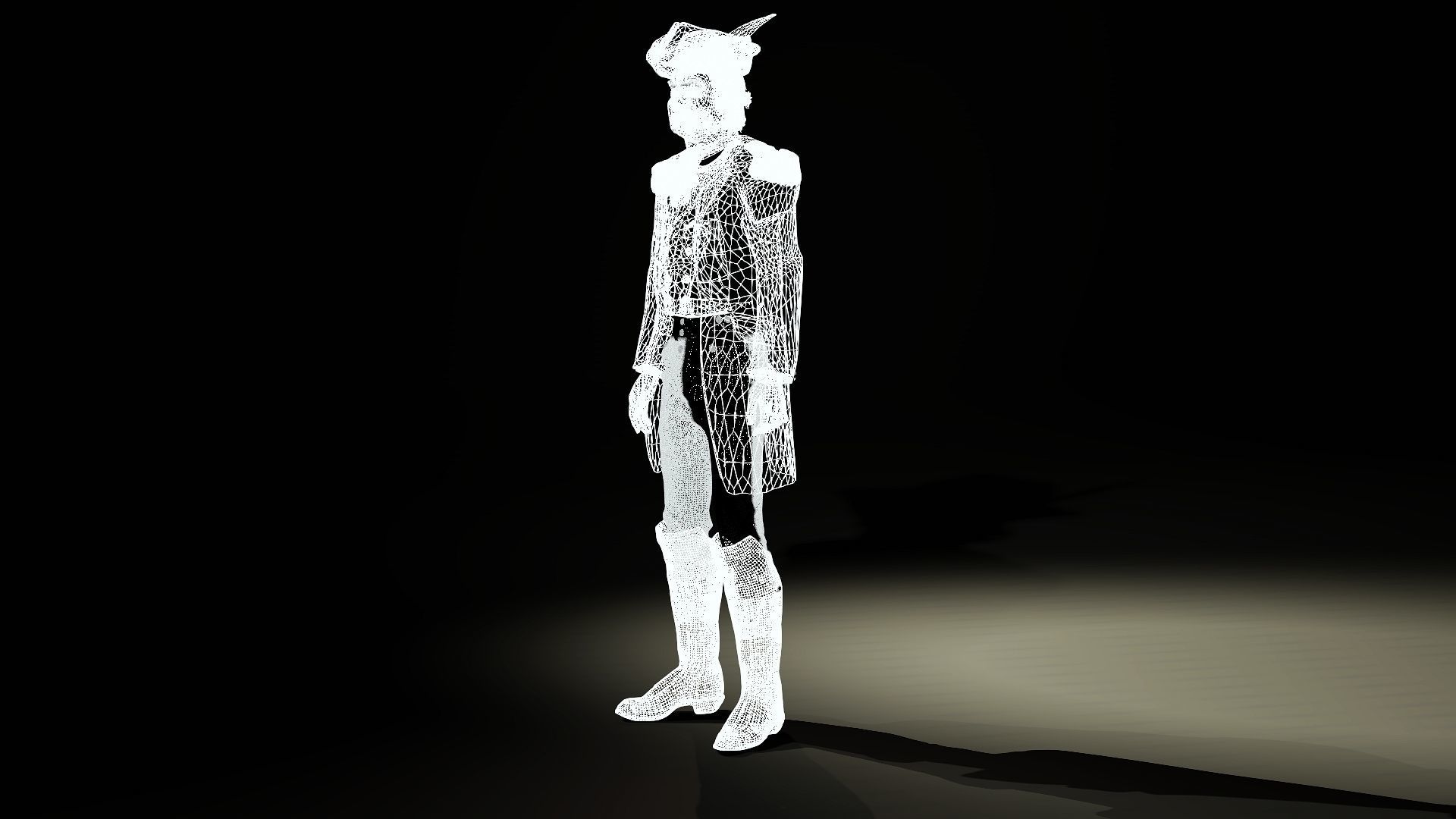 George Washington  character full Rigged and Animated 3D model_10