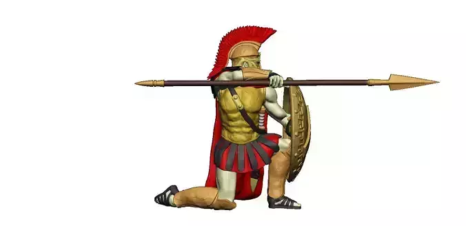 Spartan 6 Third set Heavy spartan army 3D print model
