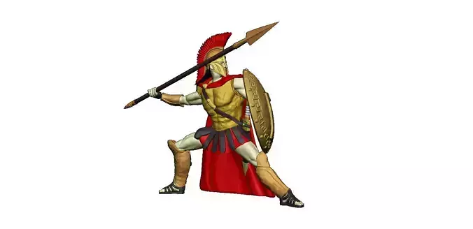 Spartan 8 Third set Heavy spartan army 3D print model