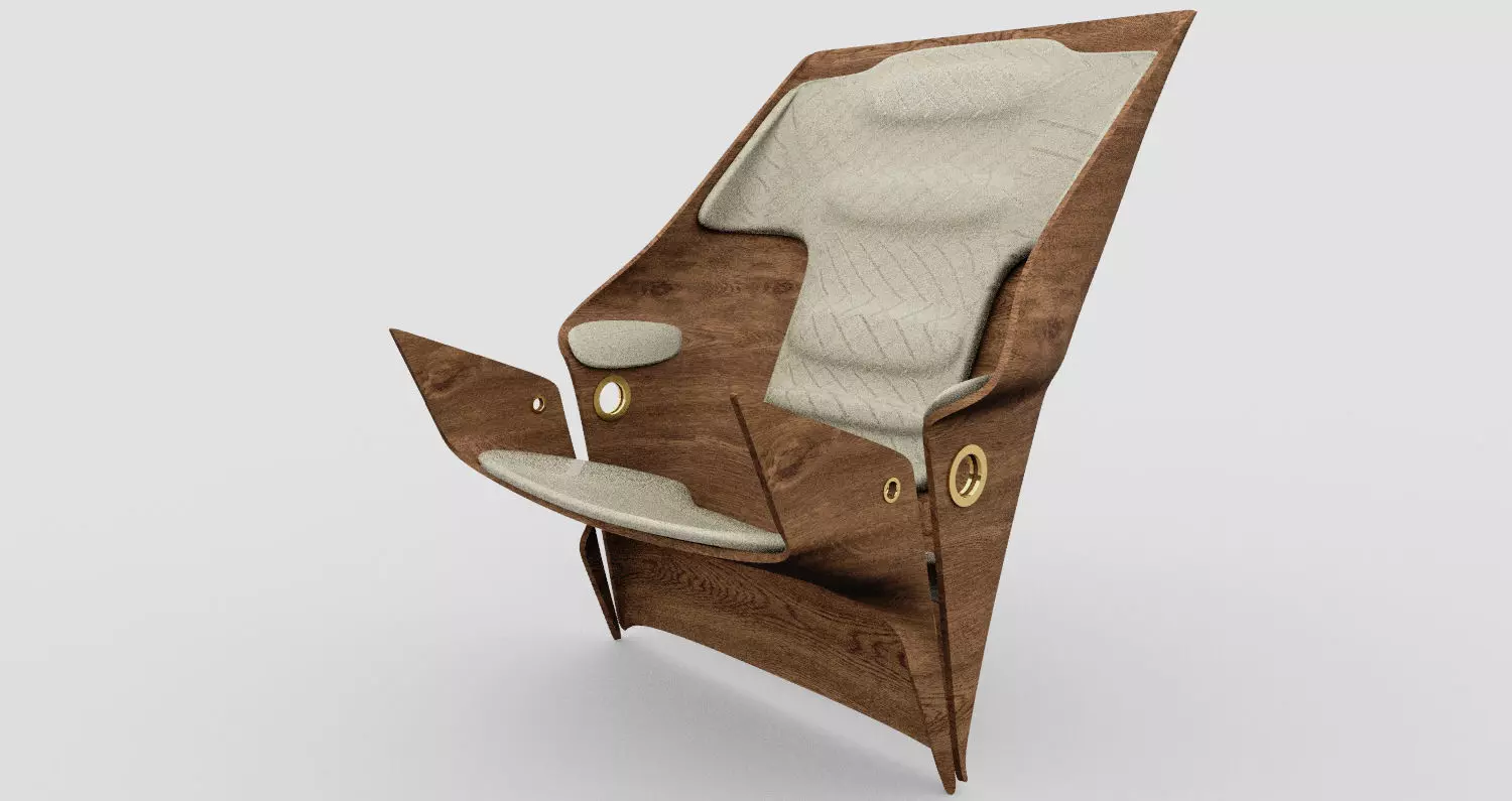 Fantasy Kelly Chair Free low-poly 3D model
