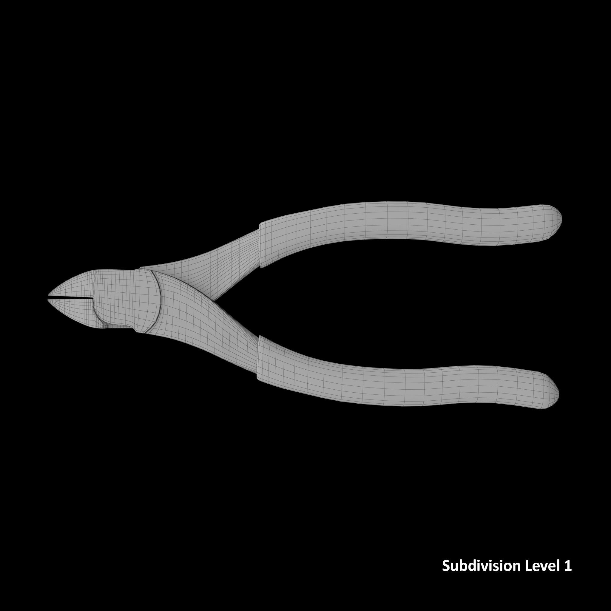 Vector Edge 6 Diagonal Cutter Low-poly 3D model_23