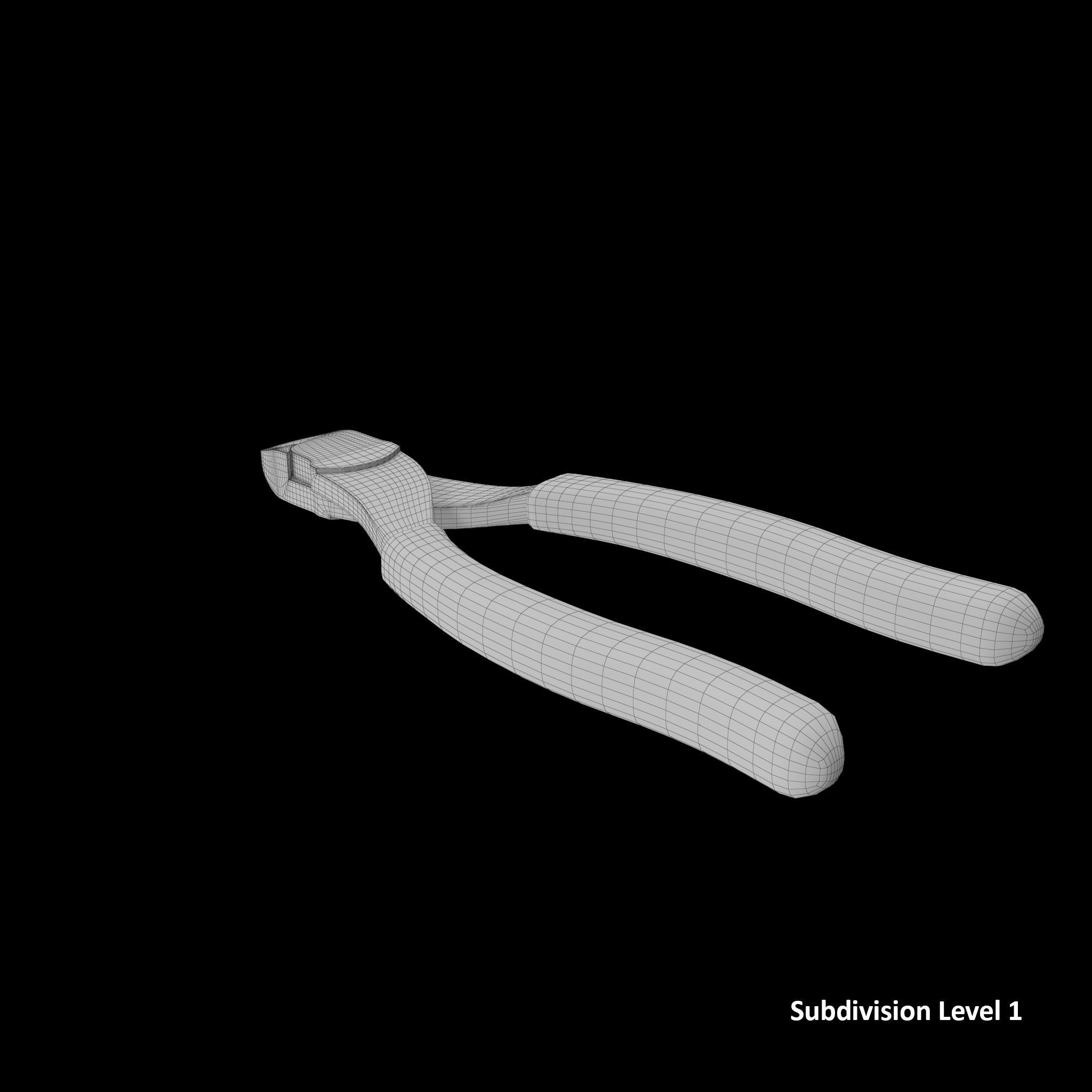 Vector Edge 6 Diagonal Cutter Low-poly 3D model_11