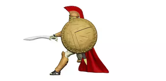 Spartan 12 Third set Heavy spartan army 3D print model