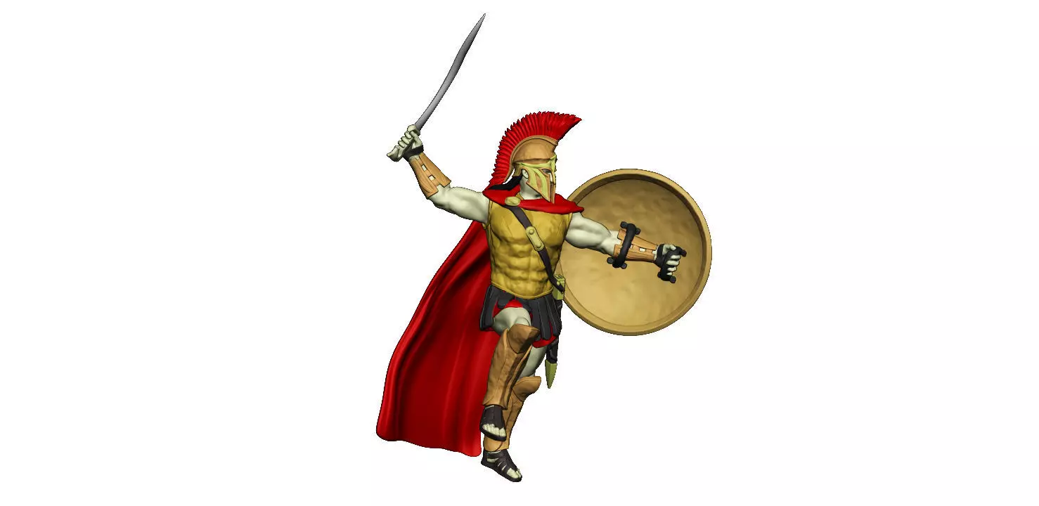 Spartan 13 Third set Heavy spartan army 3D print model