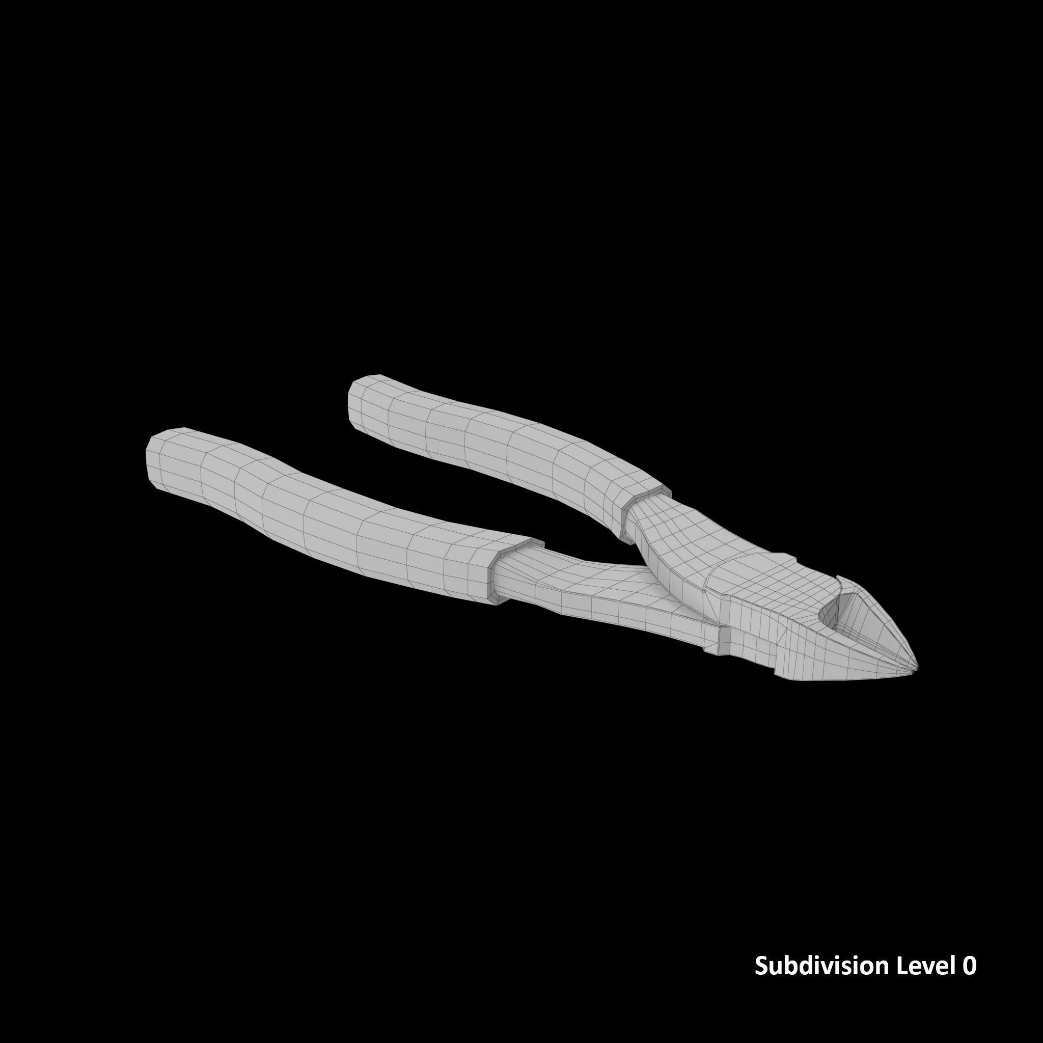 SO Vector Edge 6 Diagonal Cutter Low-poly 3D model_12