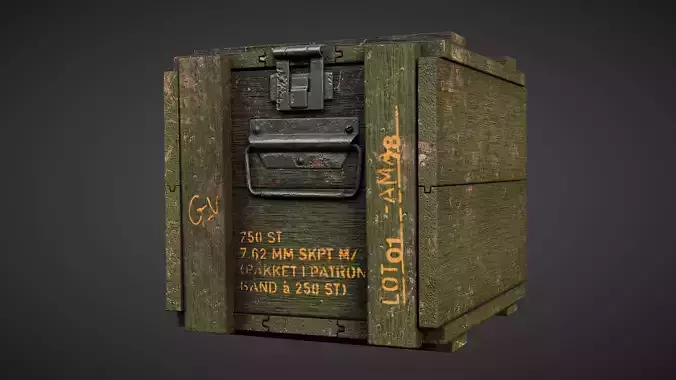 Wooden Ammo Crate