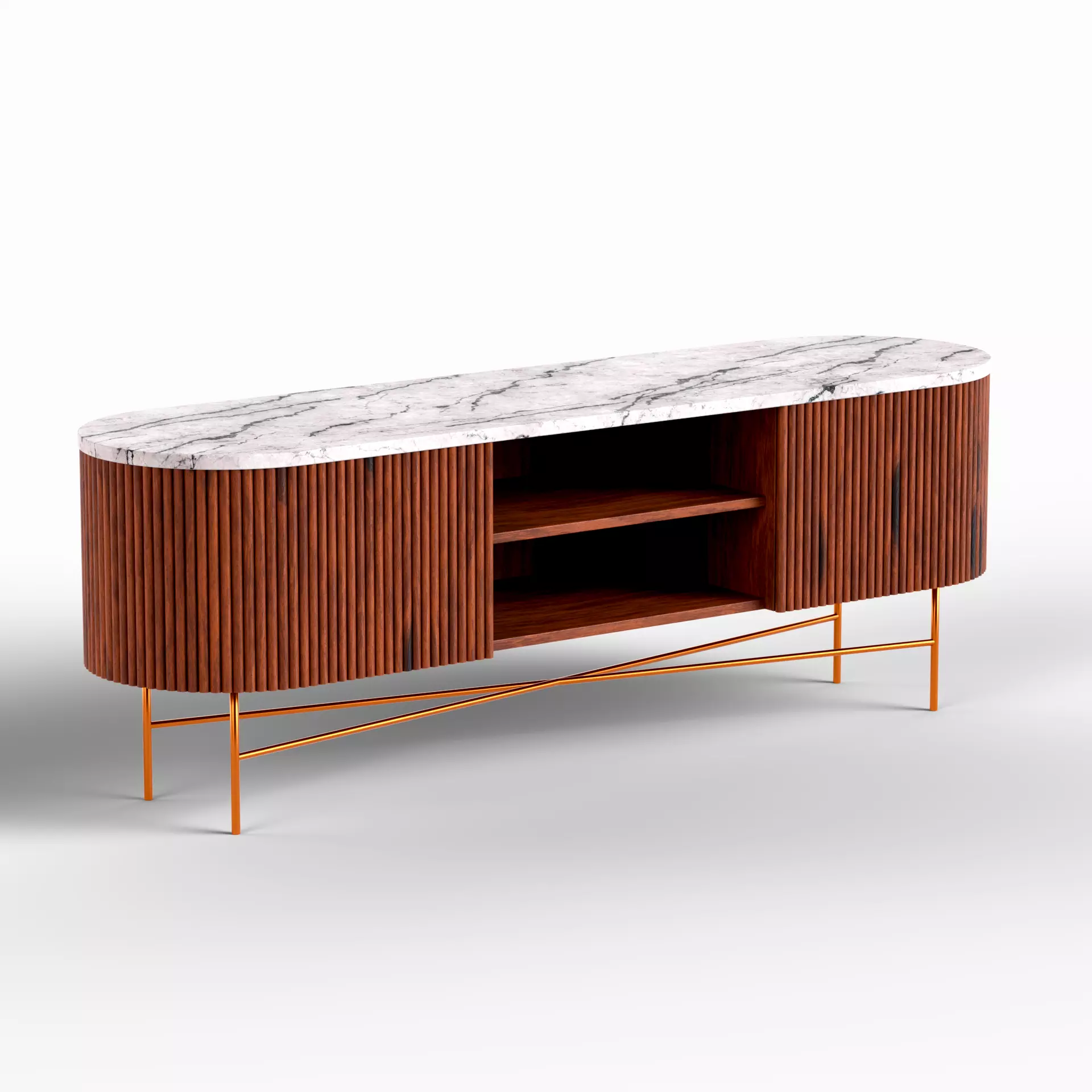 Monaco Extra Large Media Stand Free 3D model