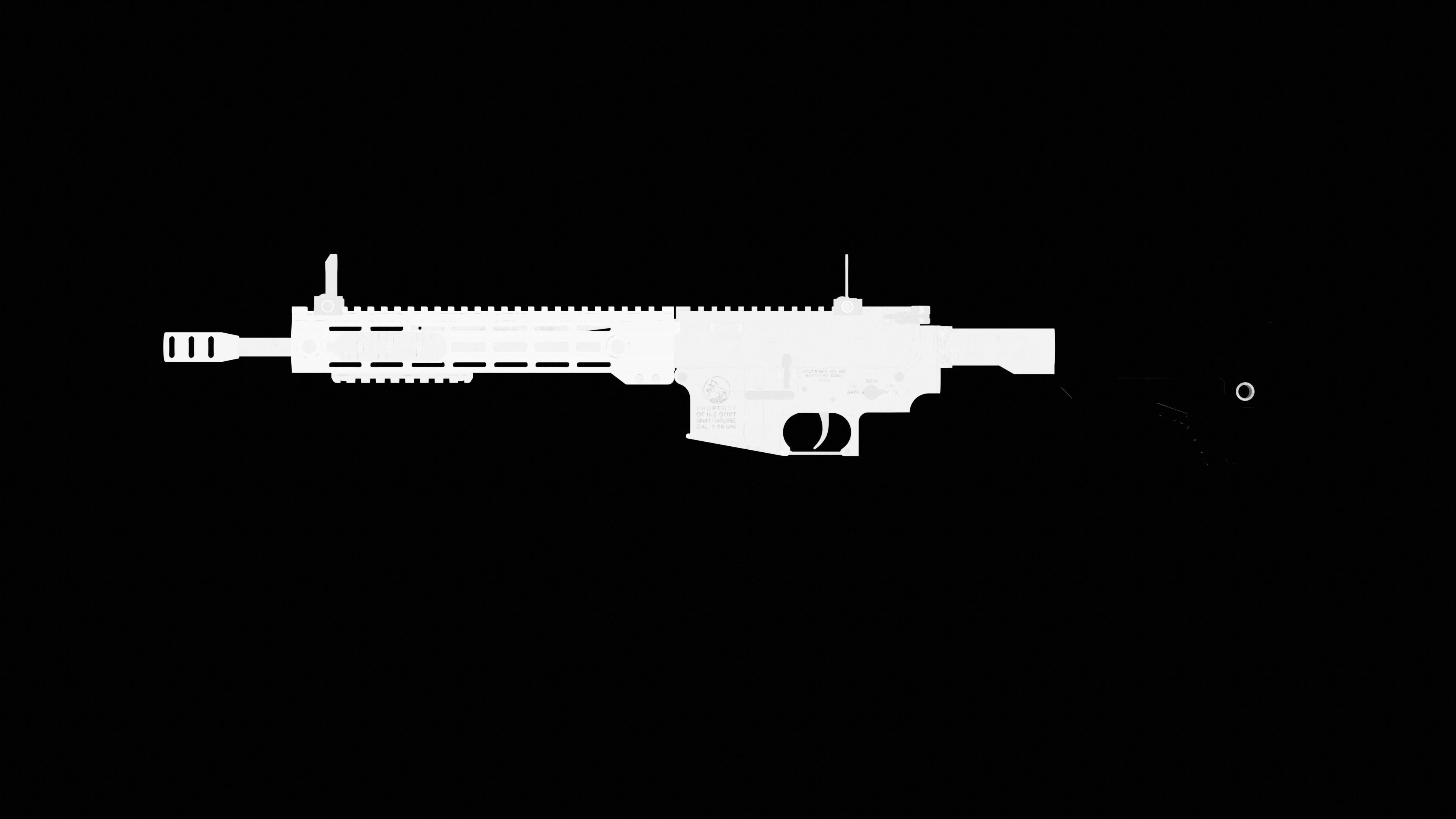 AR15 - Assault Rifle Game Ready Low-poly 3D model_26