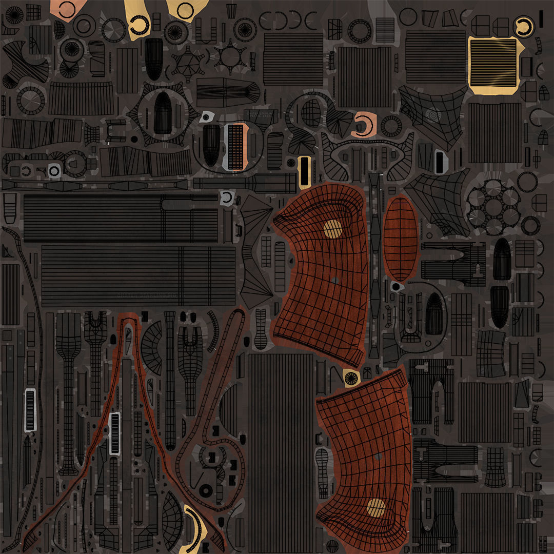 7 Black Revolvers Collection All PBR Unity UE Textures Included _4