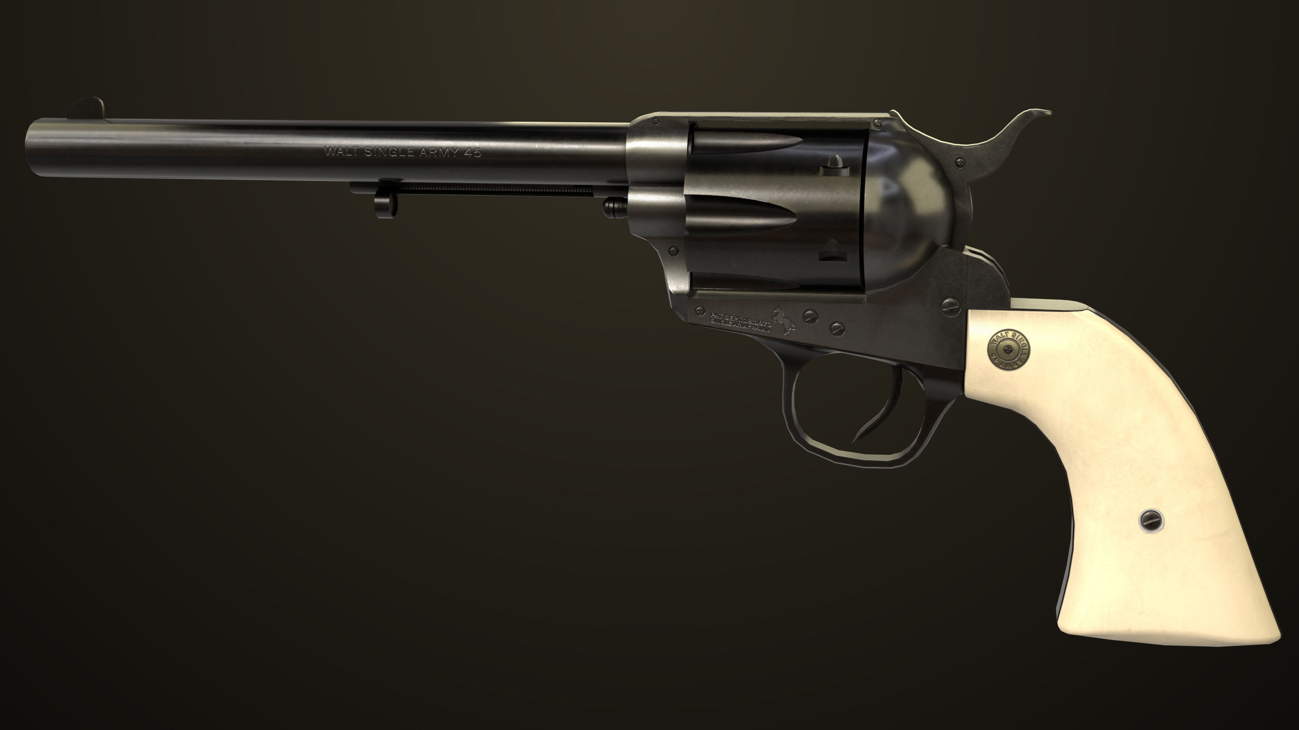 7 Black Revolvers Collection All PBR Unity UE Textures Included _5