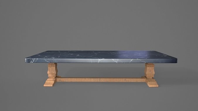 Georgian Architectural  Marble Table Low-poly 3D model