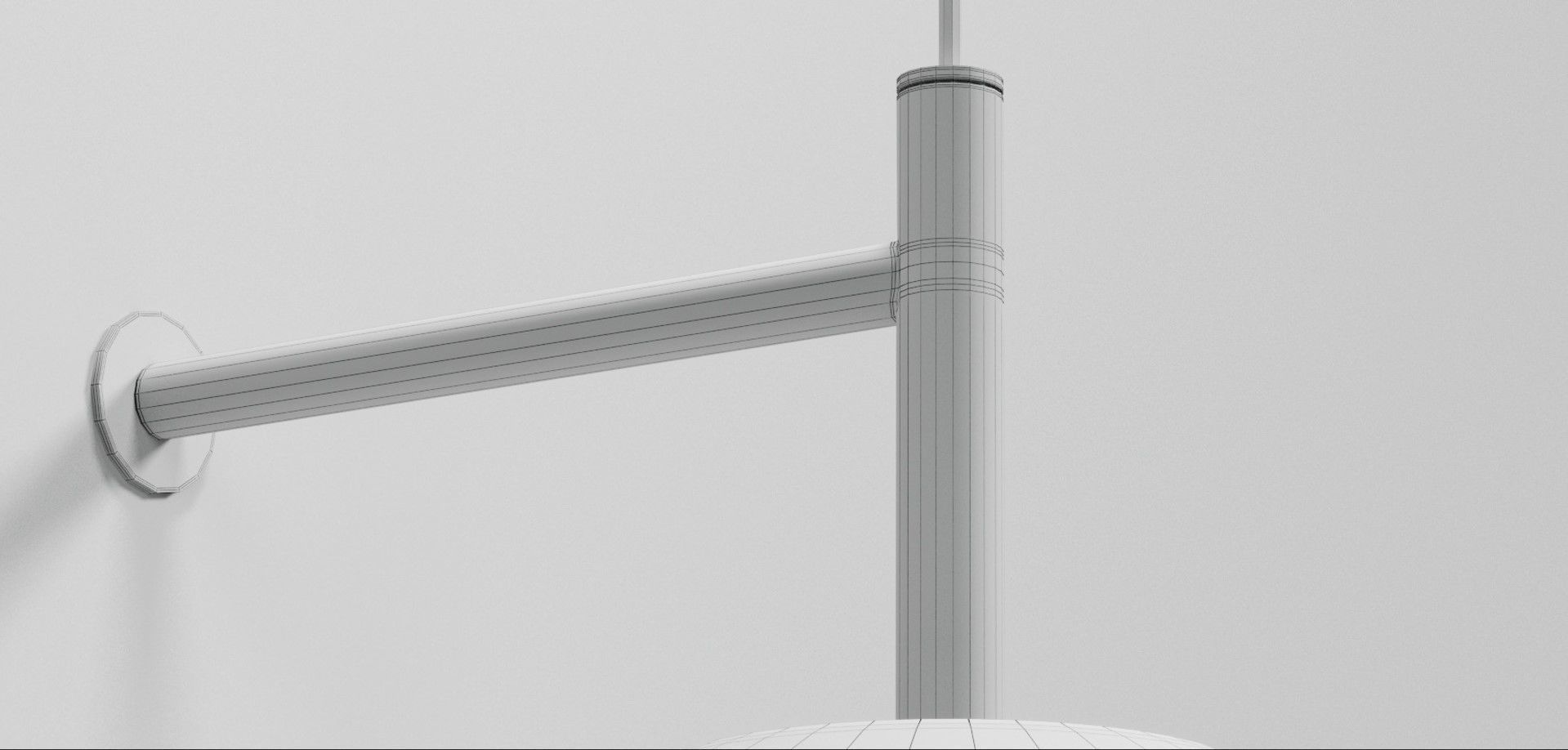 LEDS C4 H LED pendant and wall LIGHT Low-poly 3D model_7