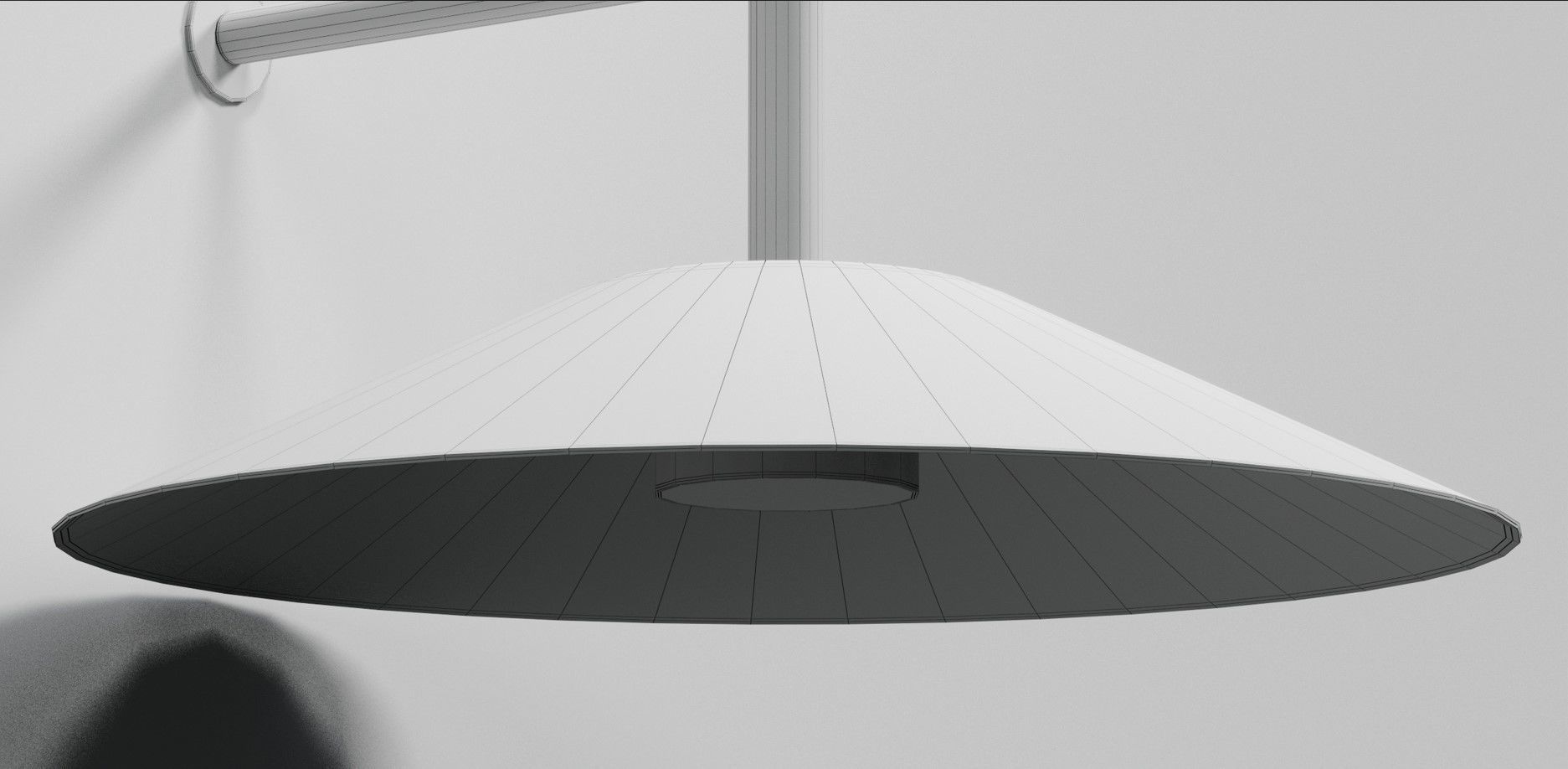 LEDS C4 H LED pendant and wall LIGHT Low-poly 3D model_10