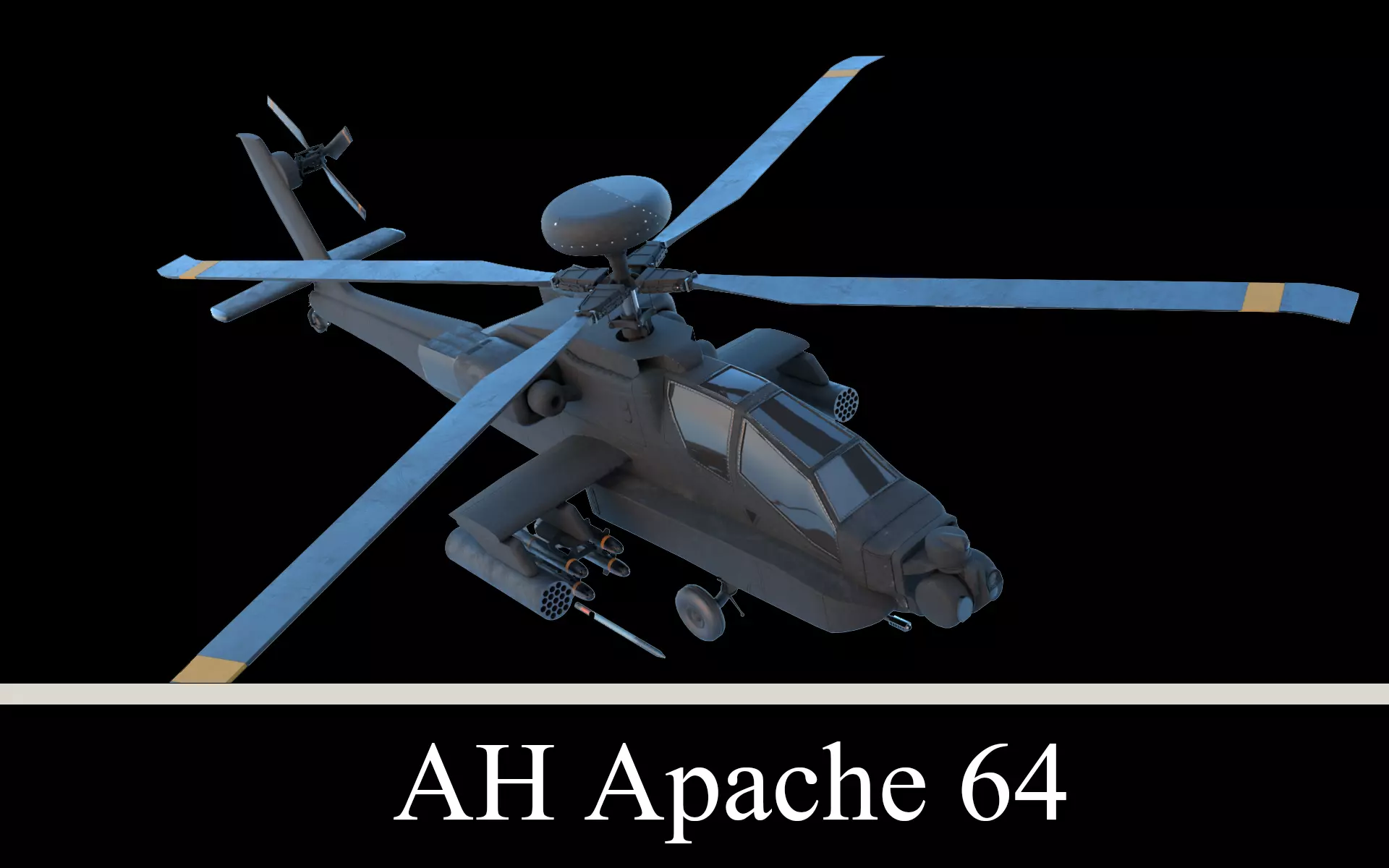 AH Apache 64 Low-poly 3D model_0