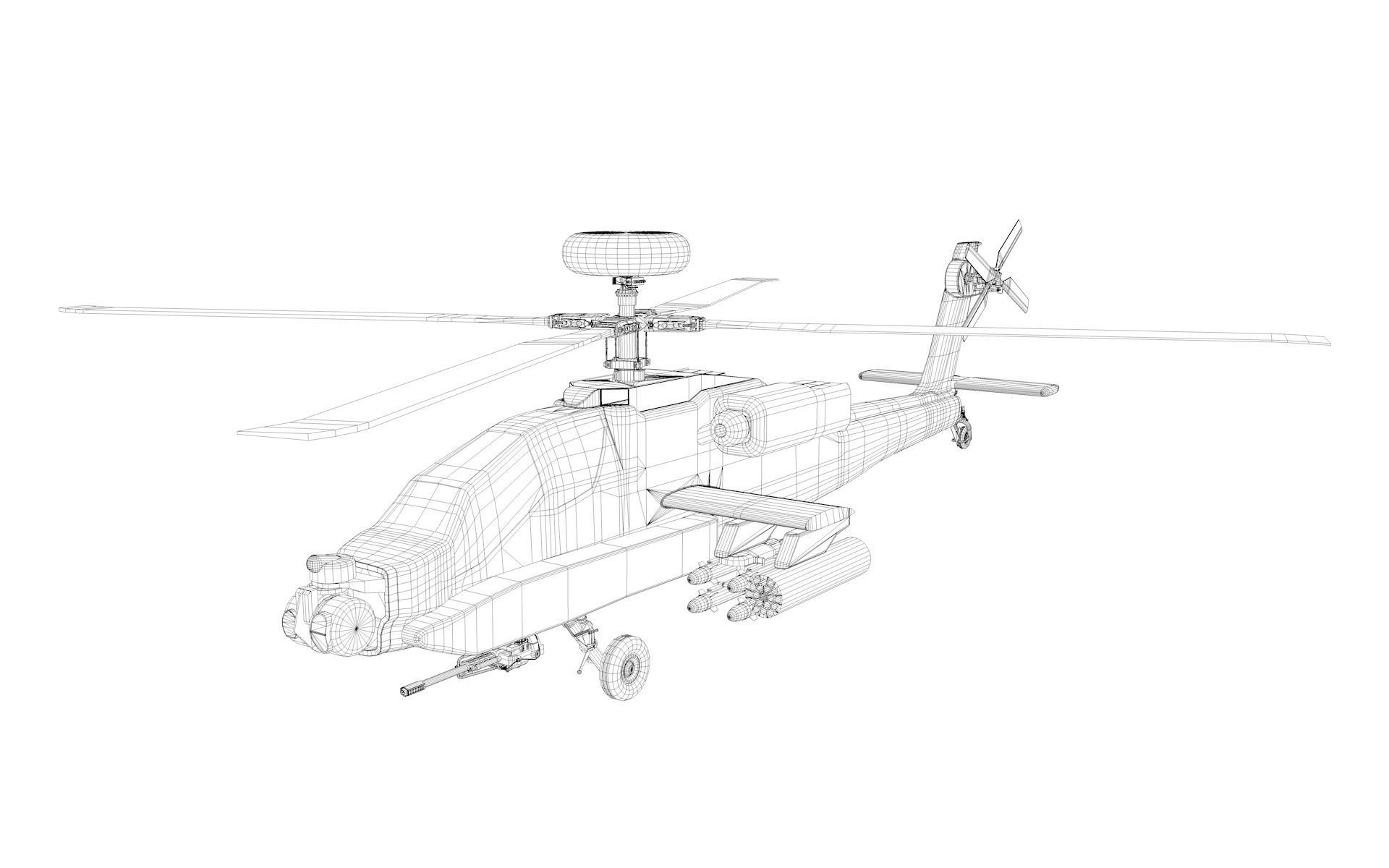 AH Apache 64 Low-poly 3D model_12