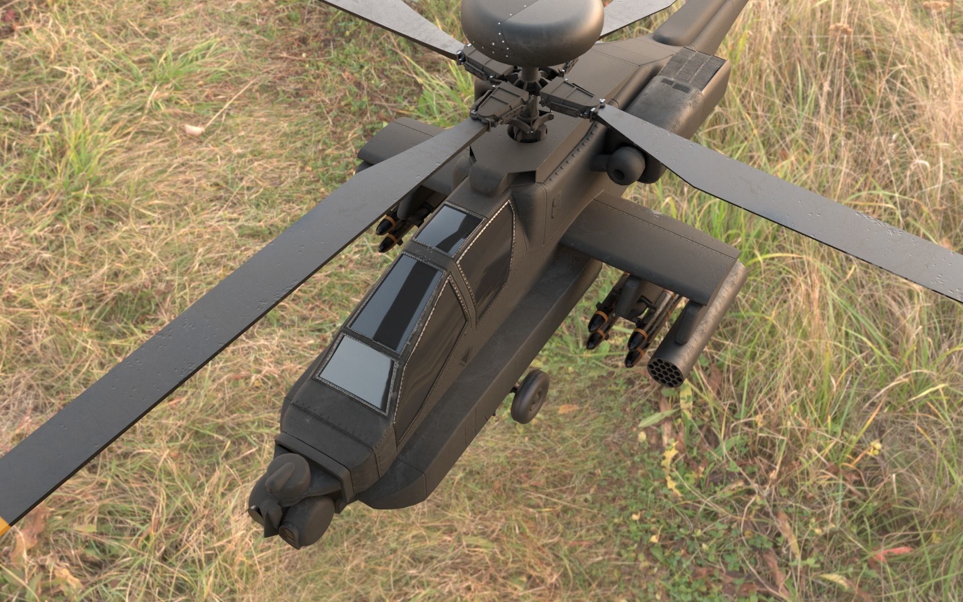 AH Apache 64 Low-poly 3D model_6